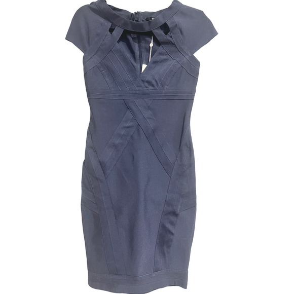 WOW couture Dresses & Skirts - NWT WOW Couture Blue Cutout Bandage‎ Bodycon Mini Dress Small